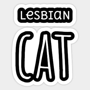 Lesbian Cat Sticker